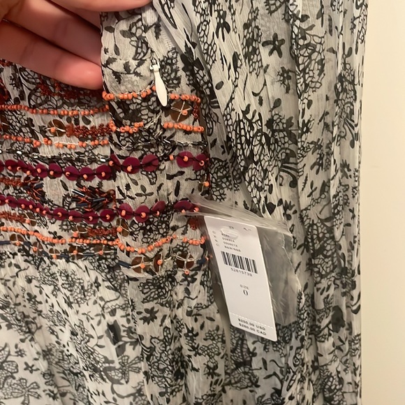 NWT Anthropologie Gisella beaded tunic dress size 0 - Picture 13 of 13